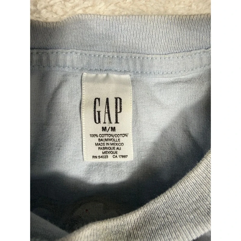 Gap Graphic T-Shirt Kids Medium Blue BMX Biking Retro Skater Tee